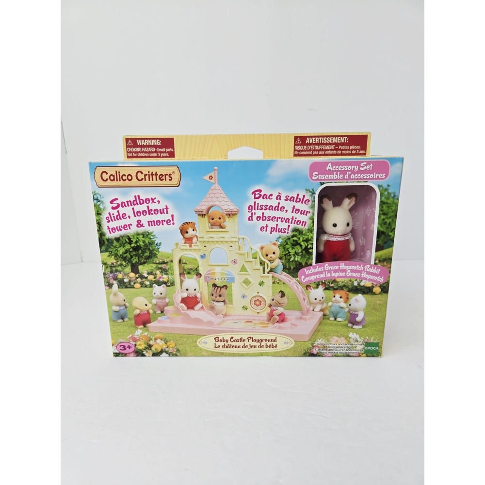 Calico Critters Accessory Set New Baby Castle Playground Grace Hopscotch